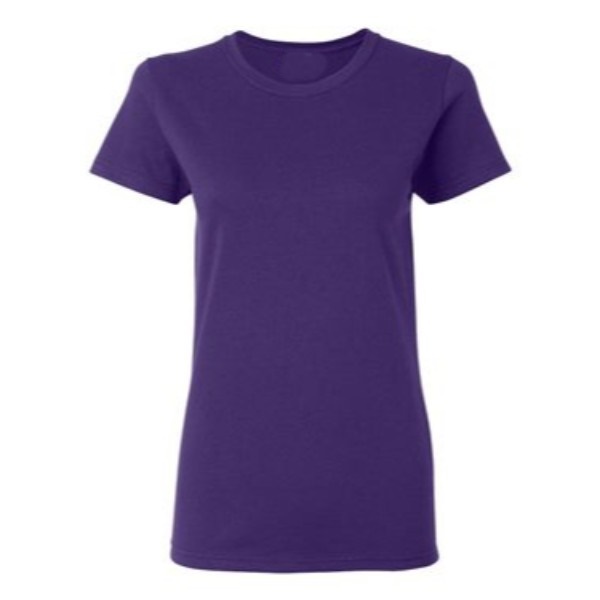 13 deep purple plain blank women t shirt front